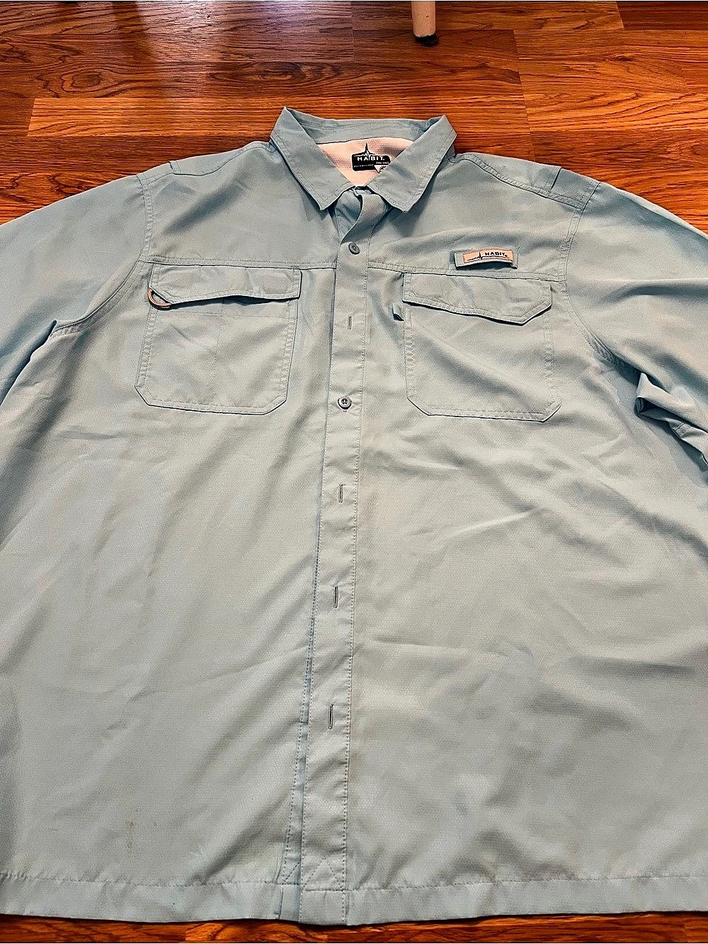 Bundle Habit River Guide Fishing Shirt Blue& Green XXL& Under Armor plaid shirt